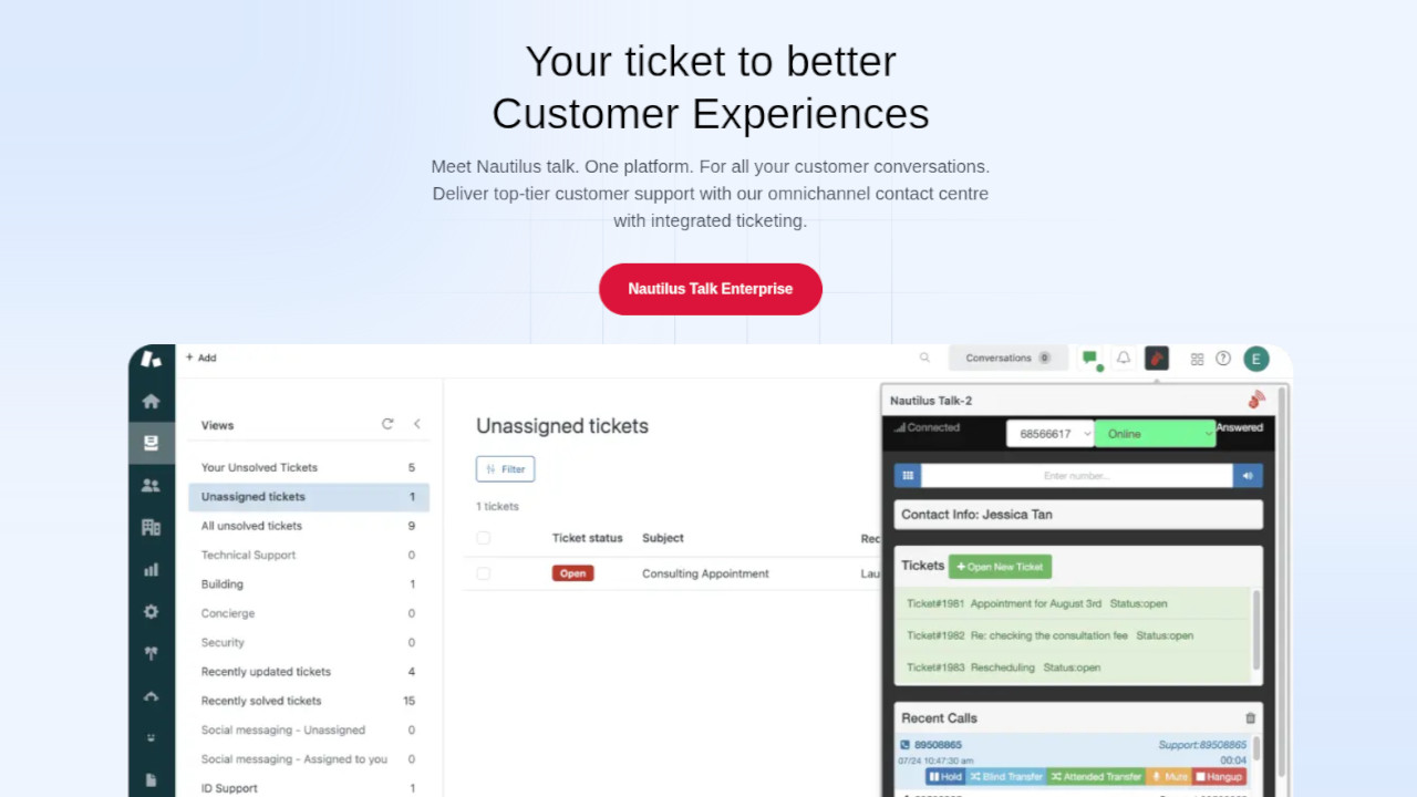 Telecom billing portal preview